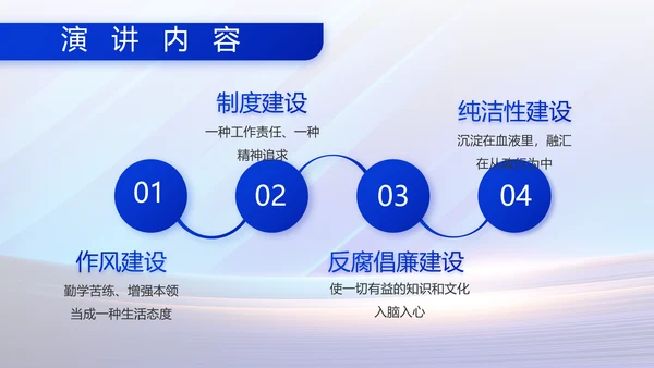 蓝色大气部队国防建设工作总结PPT