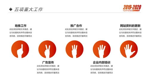 梦想2020年终总结述职报告工作计划PPT模板