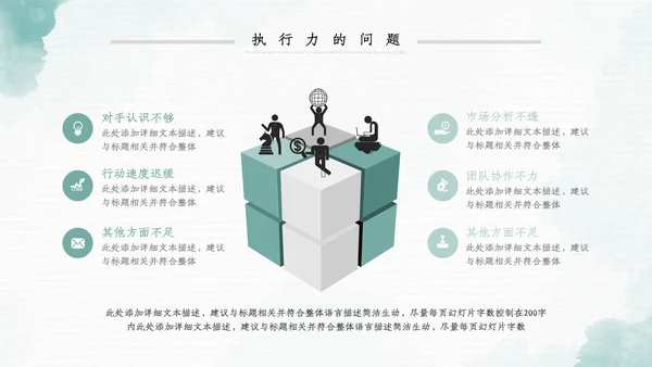 2023年水彩年终总结工作述职报告PPT