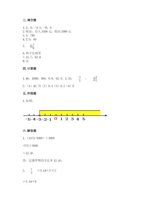 北京版小学六年级下册数学期末综合素养测试卷【黄金题型】.docx