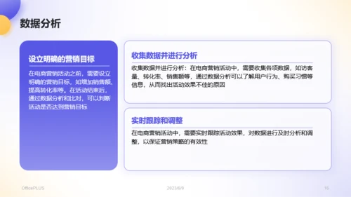 蓝紫色3D风电商营销活动策划PPT模板