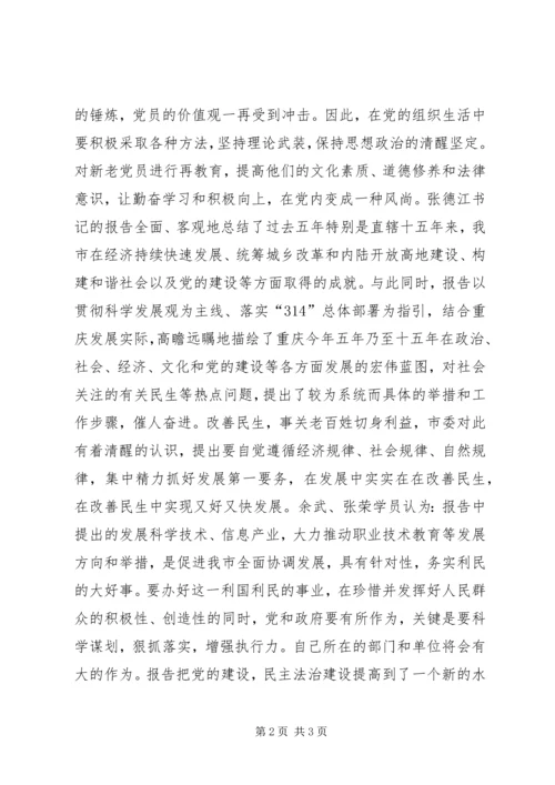 学习XX市第四次党代会心得体会 (4).docx