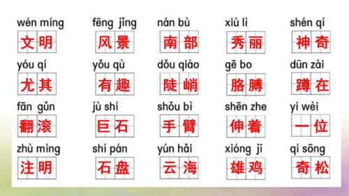 部编版二年级语文上册第四单元复习  课件