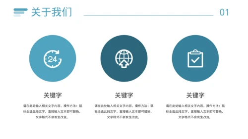 简约风公司简介企业文化宣传PPT