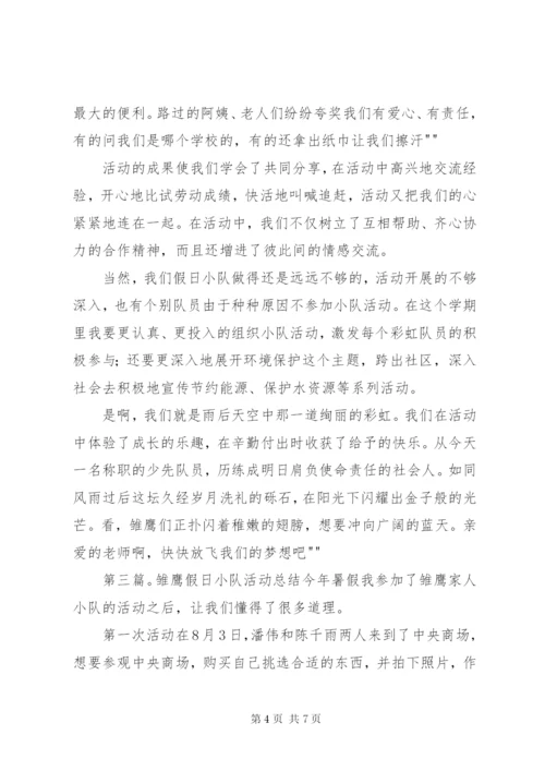 假日小队活动总结[范文大全].docx