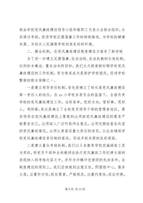 学校长党风廉政建设自查报告【精选】.docx