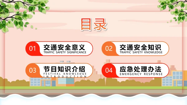 汽车驾驶全国交通安全日PPT模板