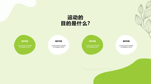 绿色生态环保低碳地球日自然环境PPT模板