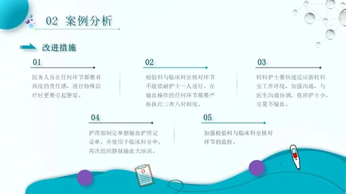 蓝色流线行简约风护理警示教育PPT模板