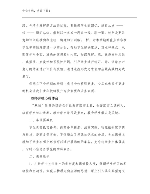 教师师德心得体会优选范文10篇.docx