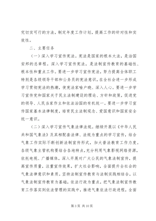 气象部门五五普法五年规划 (2).docx