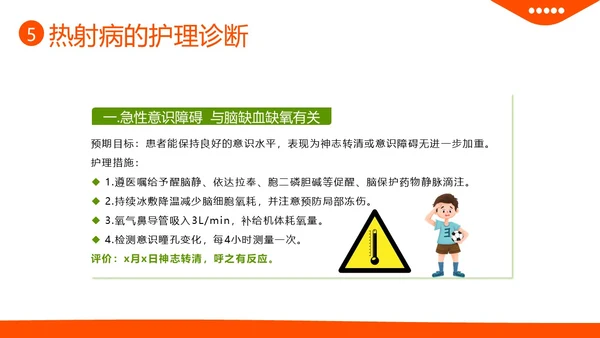热射病急救与护理措施高温预防中暑热射病培训PPT