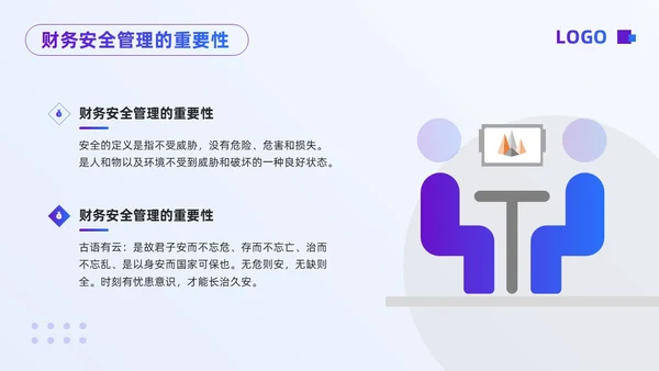 紫色简约财务知识安全培训PPT模板宣传PPT动态PPT财务知识培训