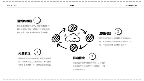 黑白卡通插画风格团队介绍
