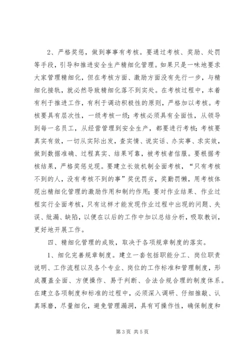 精细化学习后感想 (5).docx