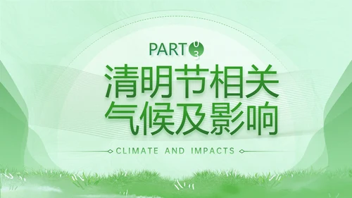 春晓清明悦趣时光清明节春雨嫩绿色PPT模板