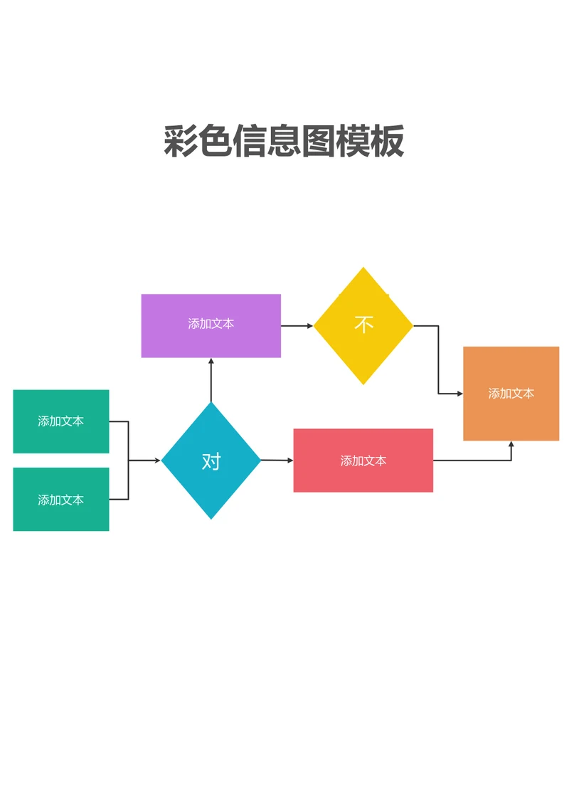 彩色信息图模板