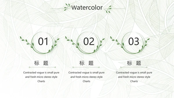 绿色小清新工作总结汇报计划PPT