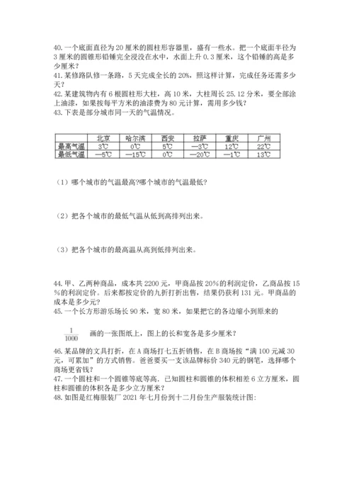 小升初数学应用题50道附完整答案【有一套】.docx