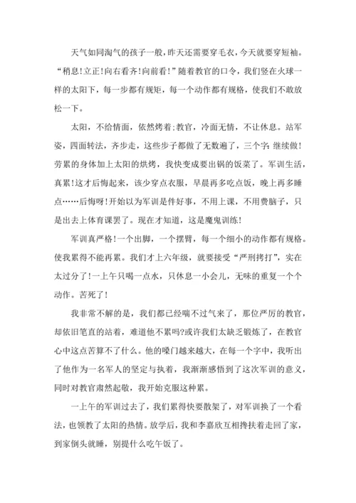 初中军训的个人总结.docx