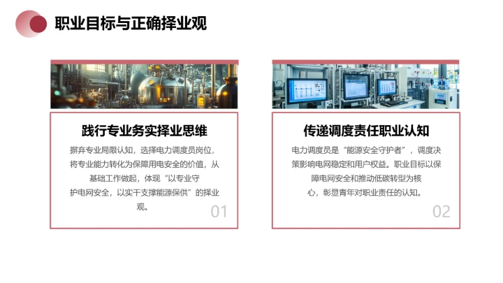 电气工程和自动化专业大学生职业生涯规划发展展示PPT模版