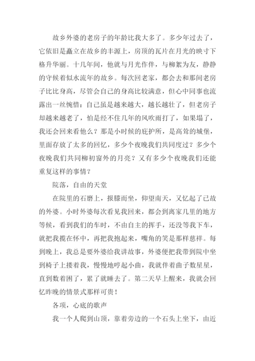 心中有支什么的歌作文.docx