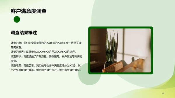 绿色简约市场营销经理竞聘述职PPT模板