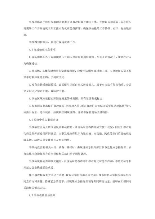 危化品安全事故应急专题预案.docx