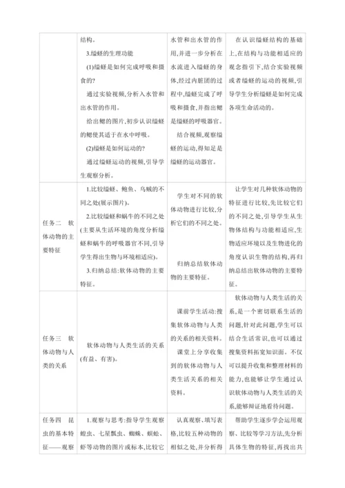 5.1.3软体动物和节肢动物【2024秋人教八上生物精彩课堂（素材+教案+导学案）】