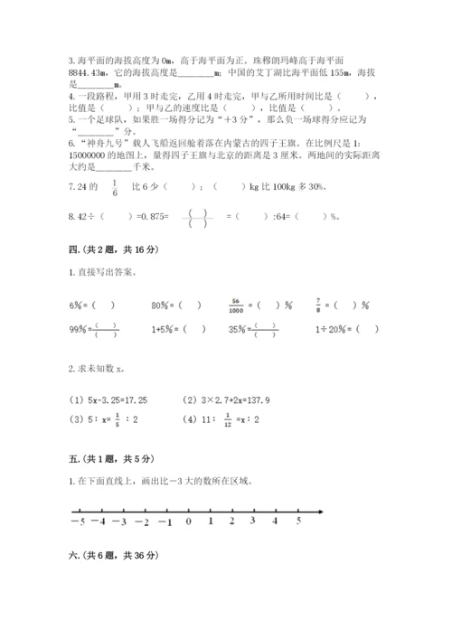 北师大版六年级数学下学期期末测试题带答案（培优）.docx