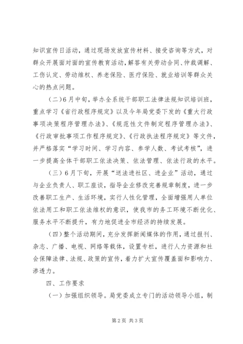 人力资源社会保障工作方案.docx