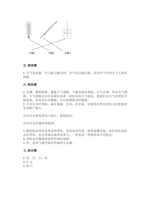 教科版三年级上册科学期末测试卷【学生专用】.docx