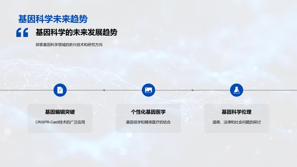 基因科学教学PPT模板