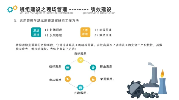 青黄色简约煤矿班组建设ppt模板