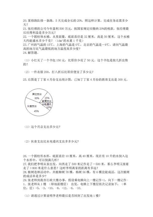 六年级小升初数学应用题50道【学生专用】.docx