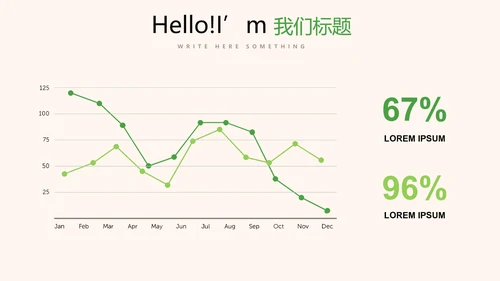 绿色小清新我爱春天小学生动态PPT模板