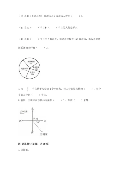 小学六年级数学上册期末卷及参考答案【考试直接用】.docx