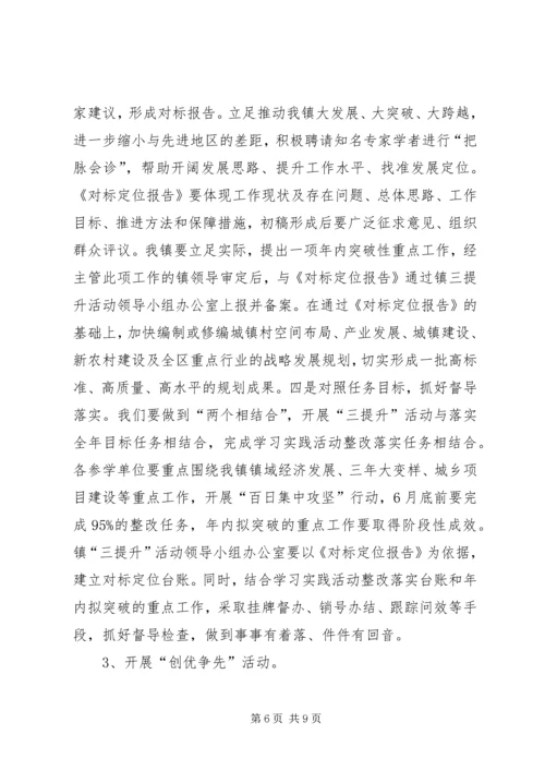 乡镇大力开展三提升活动方案.docx
