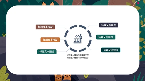 卡通插画风儿童教学课件通用PPT模板
