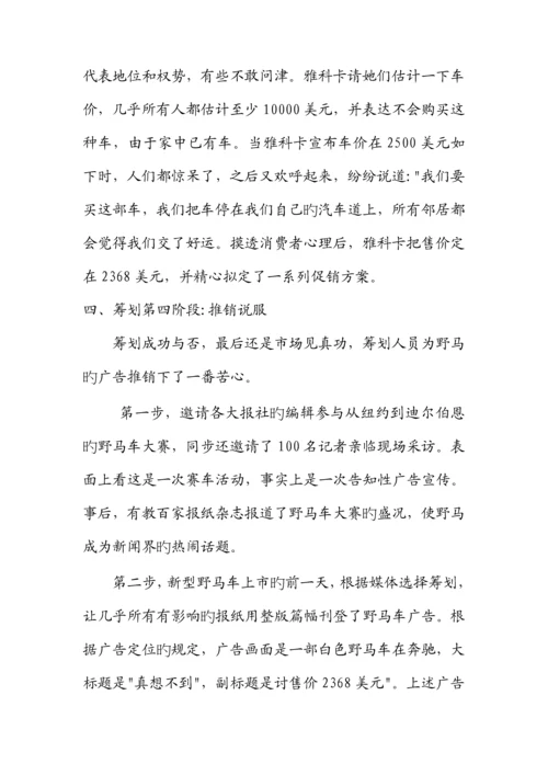 市场营销专题策划的基本标准流程.docx