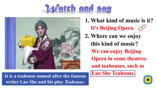 Module 5 Unit 1 I wanted to see the Beijing Opera.