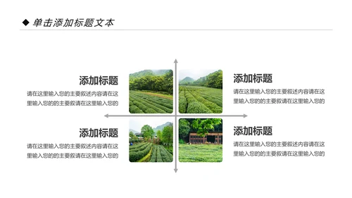 绿色清新茶园茶艺茶道文化动态PPT模板