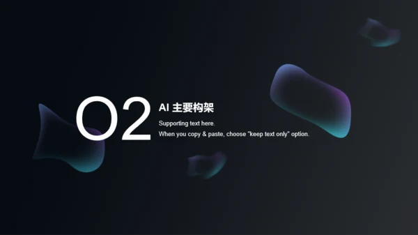 黑色AI科技人工智能行业研究报告PPT模板