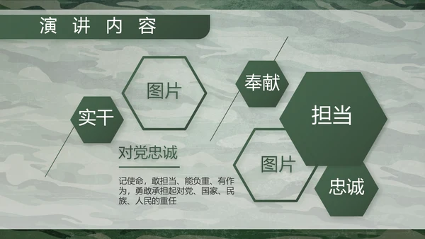 迷彩风八一部队特种兵训练动态PPT模板