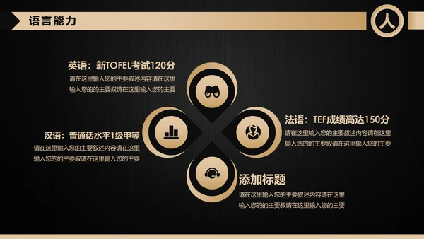 高端轻奢岗位竞聘报告竞岗演讲求职简历PPT