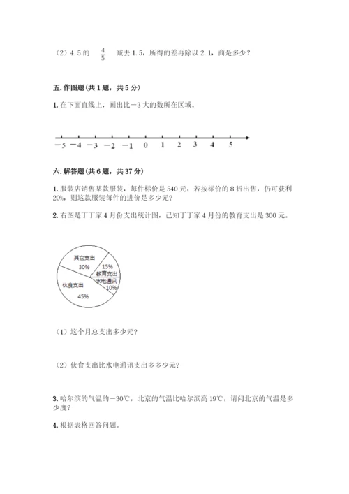人教版六年级下册数学期中测试卷【名师系列】.docx