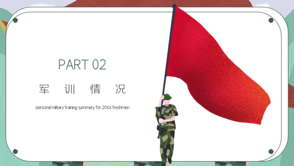 学校军训总结学生军训通用PPT模板