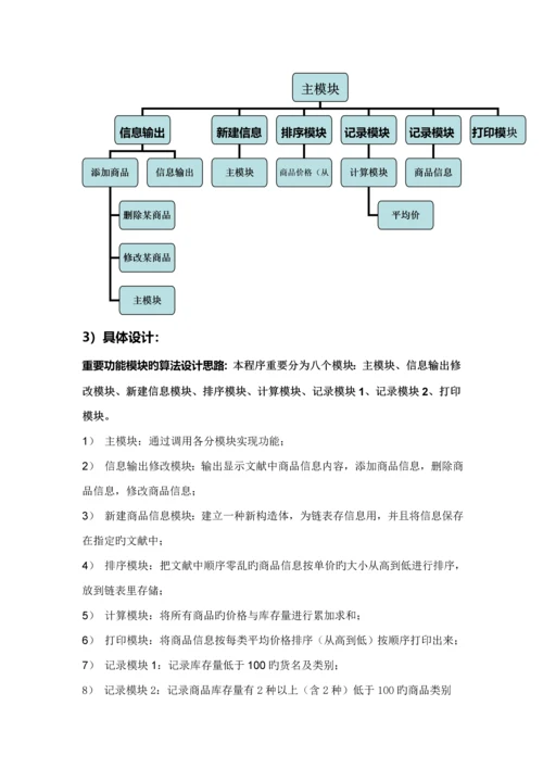 C语言程序设计超市基础管理系统.docx