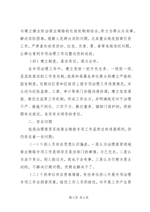 商务系统治理商业贿赂工作情况汇报 (2).docx