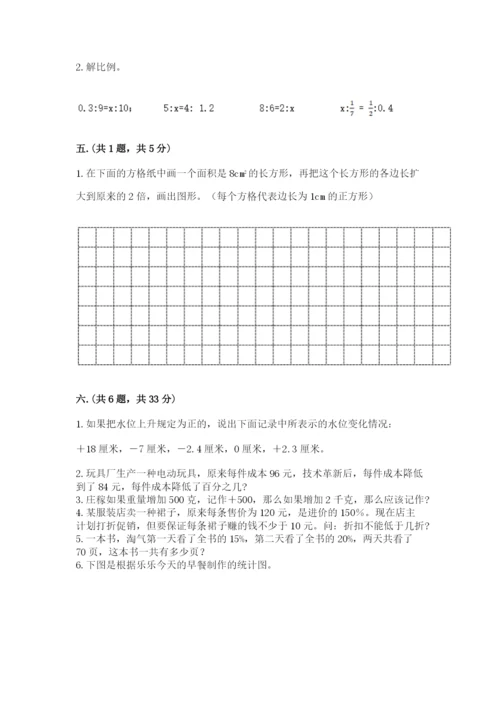 苏教版数学六年级下册试题期末模拟检测卷及完整答案（有一套）.docx